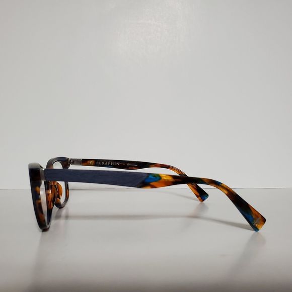 Womens Seraphin Designer Cat Eyeglasses Frames And Case 51-18-140 Never Worn